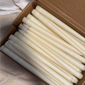 Elegant Cream Taper Candles